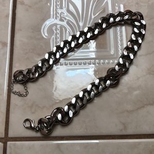 Thick Silver Chain Necklace